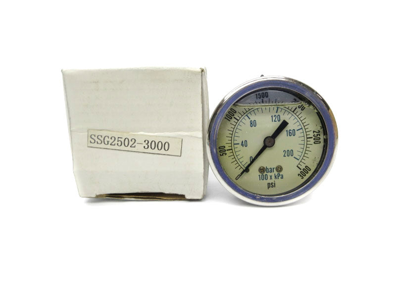GAUGE SSG2502-3000 0-3000PSI NSMP