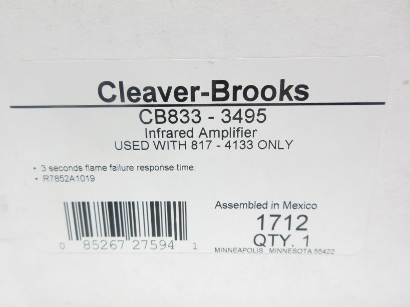 CLEAVER BROOKS CB833-3495 1.25VDC 3S NSMP