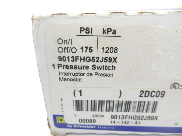SQUARE D 9013FHG52J59X SER. C 460/575V 175PSI NSMP