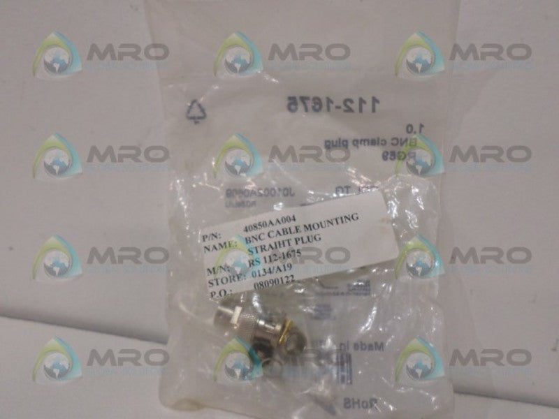 TELEGARTHER J01002A0609 BNC CLAMP PLUG  NSMP