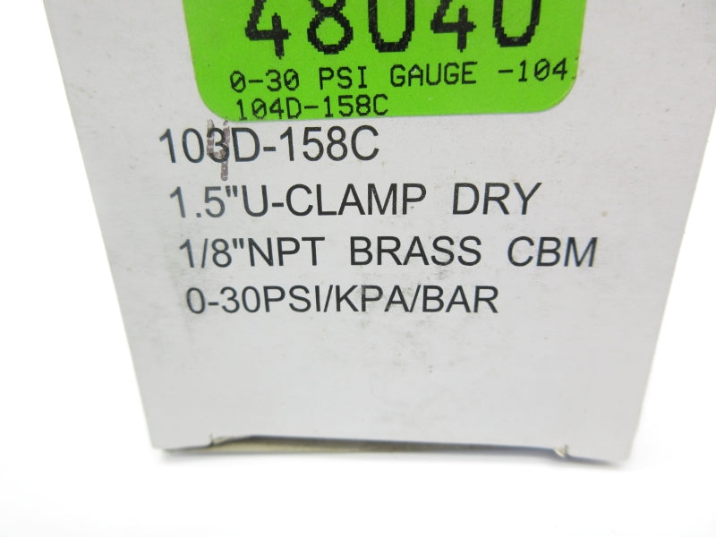 GAUGE 103D-158C 0-30PSI 1/8" NSMP