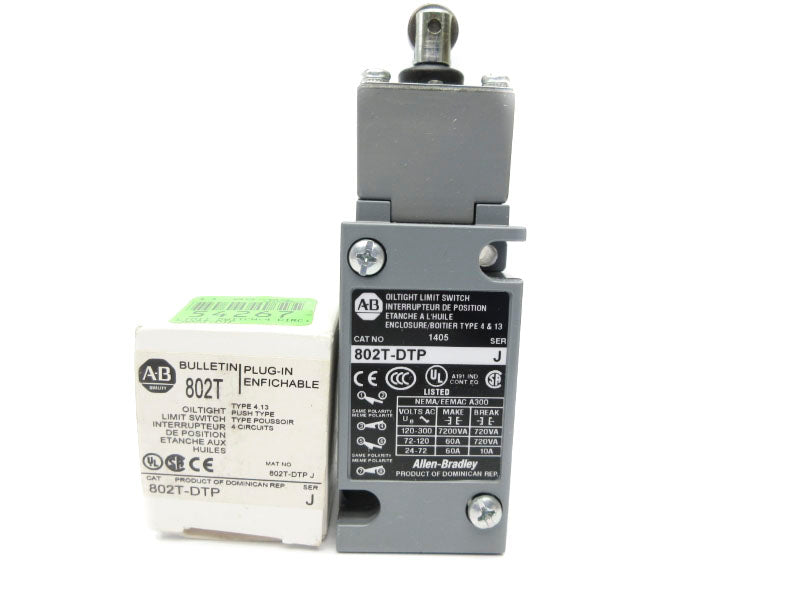 ALLEN BRADLEY 802T-DTP SER. J 120-300VAC 60A (WH) NSMP