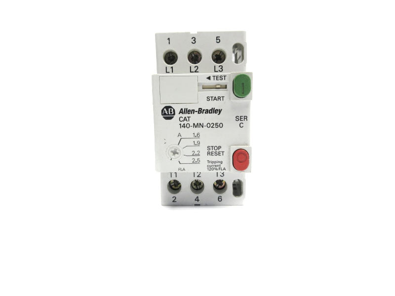 ALLEN BRADLEY 140-MN-0250 SER. C 600V 1.6-2.5A NSNP