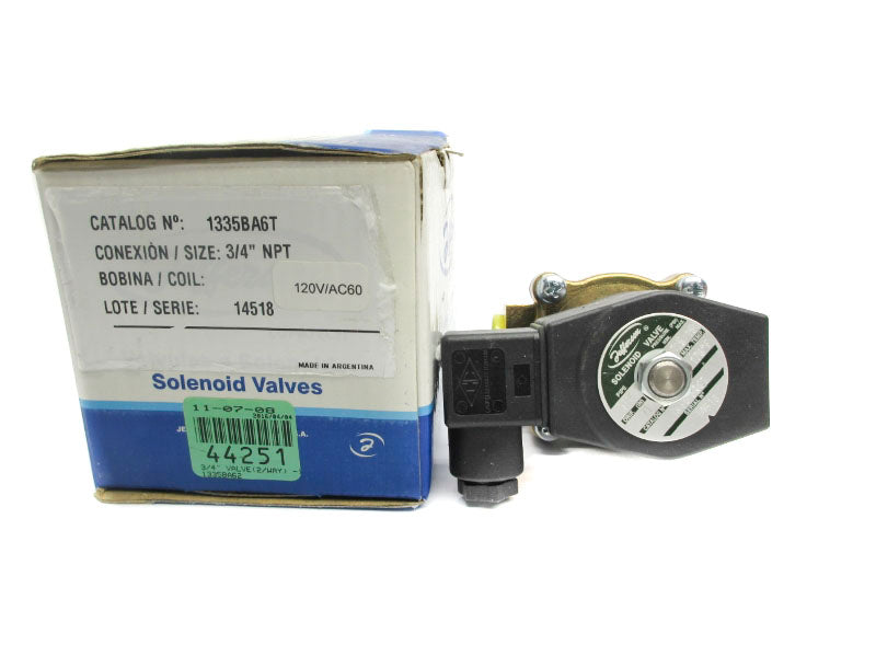 JEFFERSON 1335BA6T 120VAC 150PSI 3/4" NSMP
