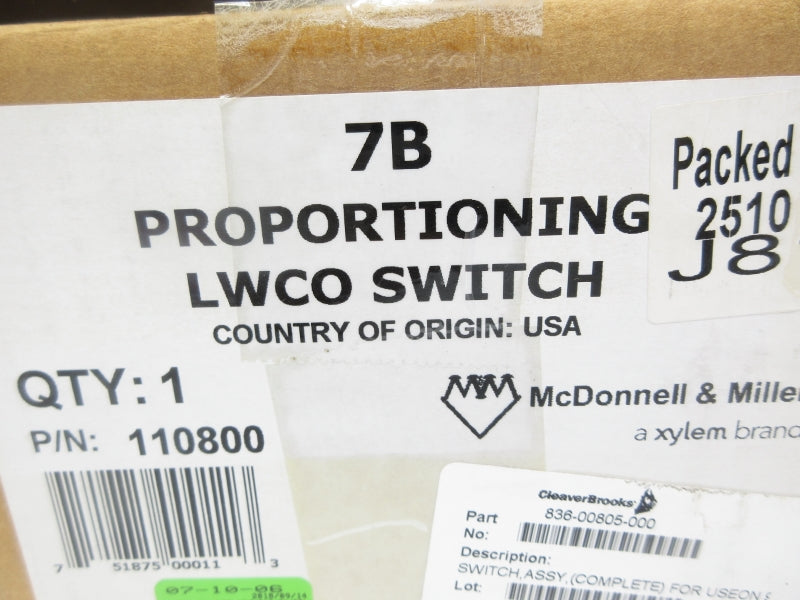 MCDONNELL&MILLER 110800 7B 120/240VAC NSMP