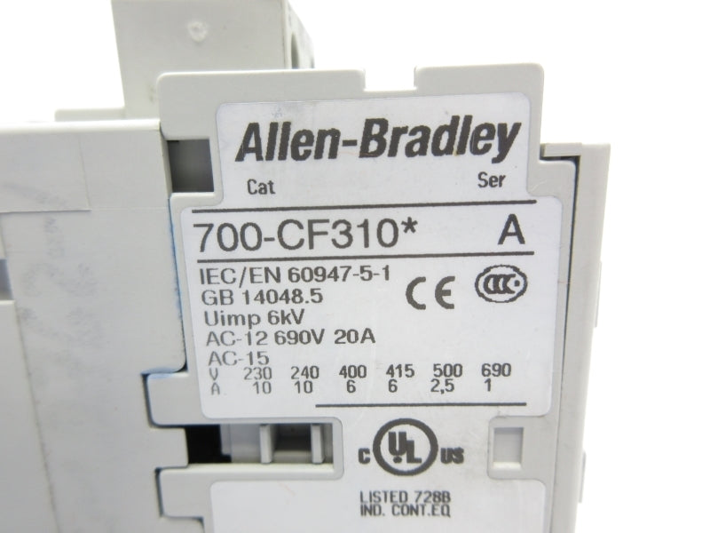 ALLEN BRADLEY 700-CF310D SER. A 110/120V 20A NSNP