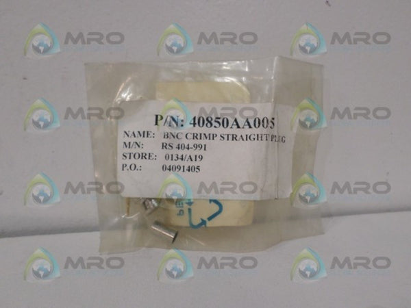 40850AA005 BNC CRIMP STRAIGHT PLUG  NSMP