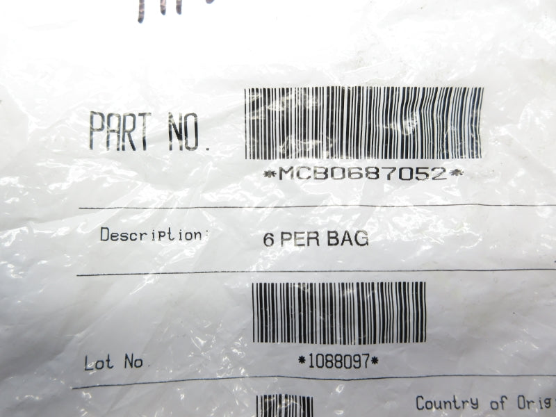 SPARE PART MCB0687052 (PKG OF 6) NSMP
