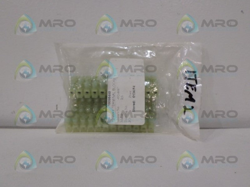 492-8687 GREEN TERMINAL BLOCKS  NSMP