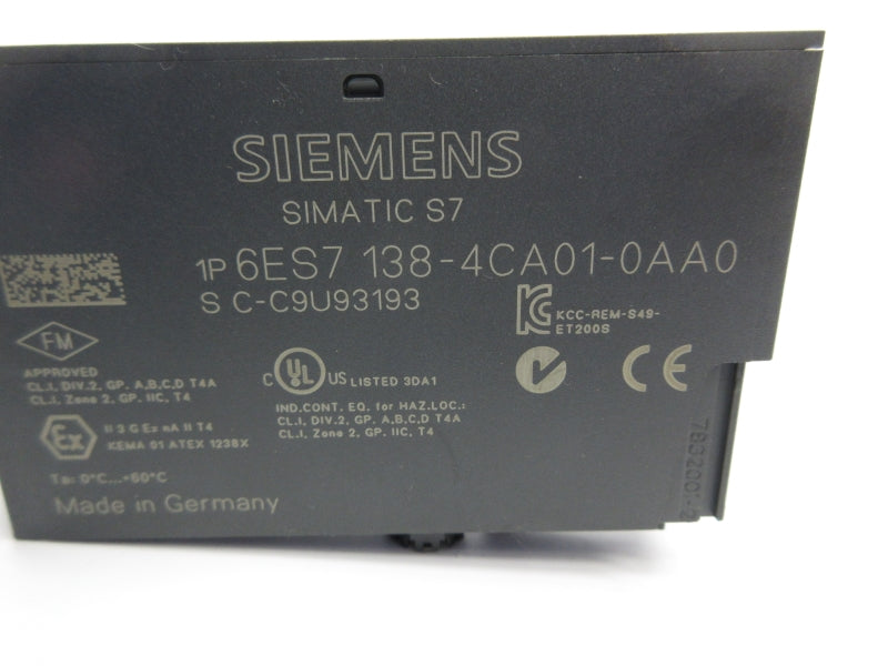 SIEMENS 6ES7138-4CA01-0AA0 24VDC UNMP