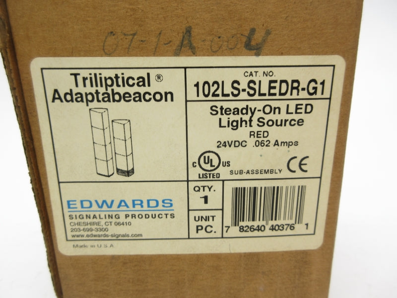 EDWARDS 102LS-SLEDR-G1 24VDC .062A NSMP