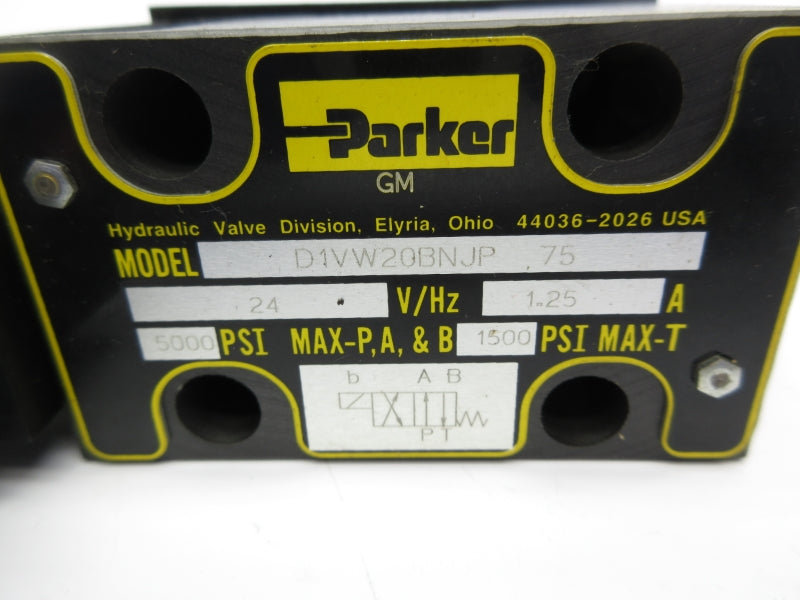 PARKER D1VW20BNJP75 24V 5000PSI NSNP