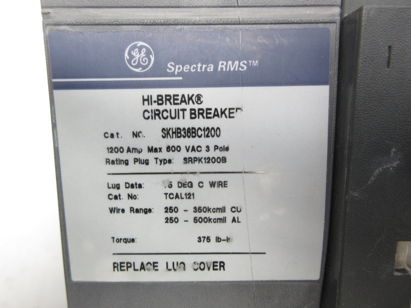 GENERAL ELECTRIC SKHB36BC1200 600VAC 1200A NSNP
