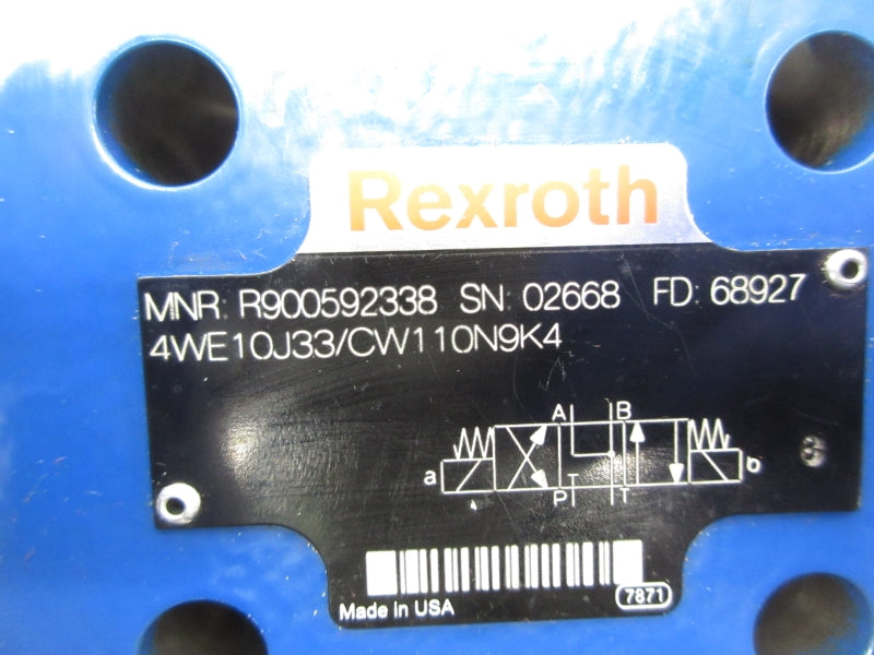 REXROTH 4WE10J33/CW110N9K4 R900592338 110/120V NSNP