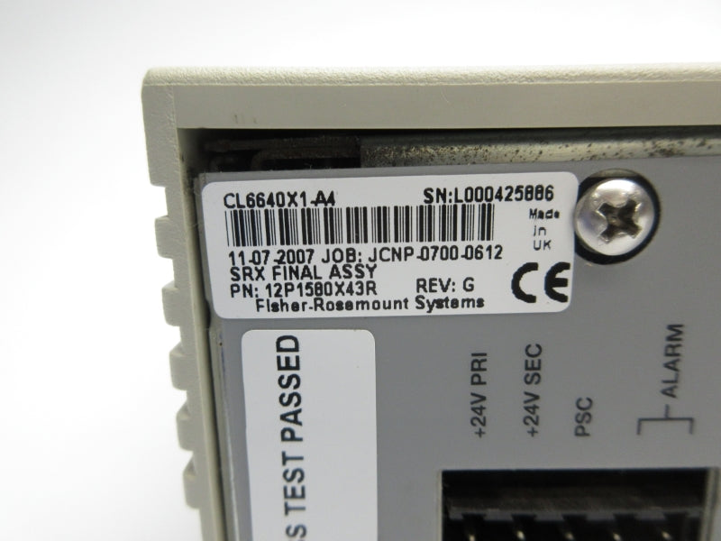 FISHER ROSEMOUNT CL6640X1-A4 12P1580X43R NSNP