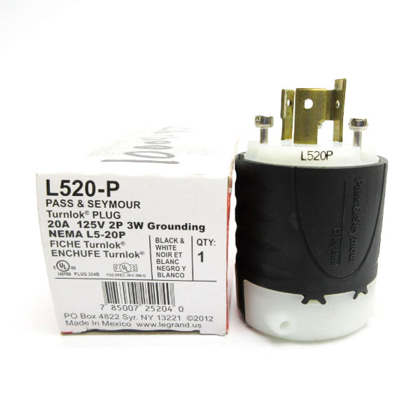 PASS&SEYMOUR L520-P 125V 20A NSMP