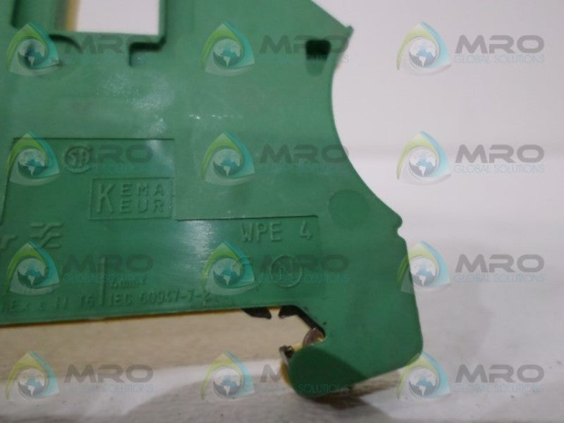 WEIDMUELLER WPE4 TERMINAL BLOCK   NSNP