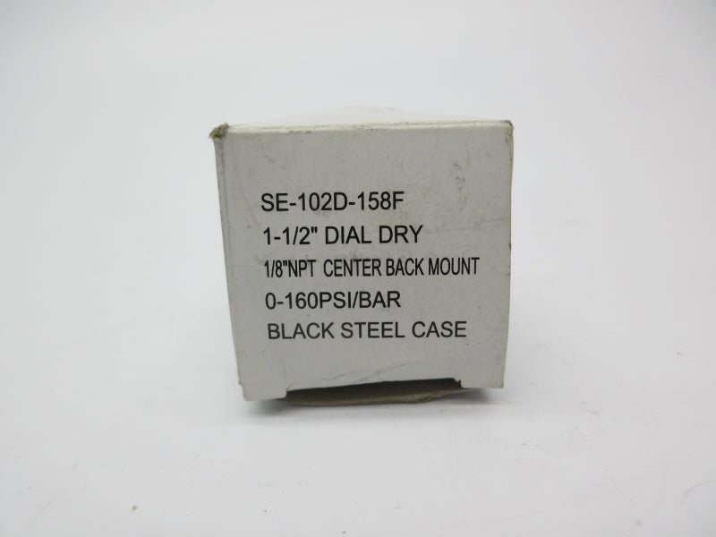 GAUGE SE-102D-158F 0-160PSI 1-1/2" NSMP