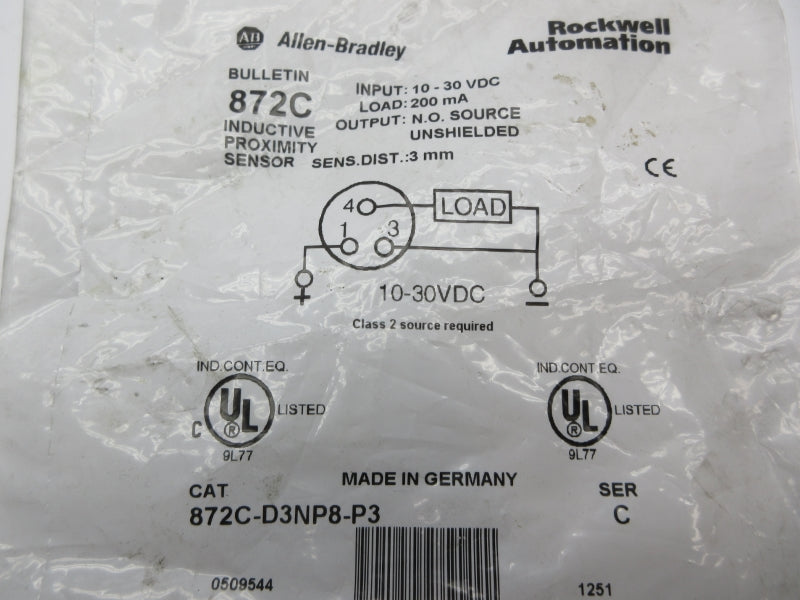INDUSTRIAL SPARE PART 872C-D3NP8-P3 SER. C NSMP