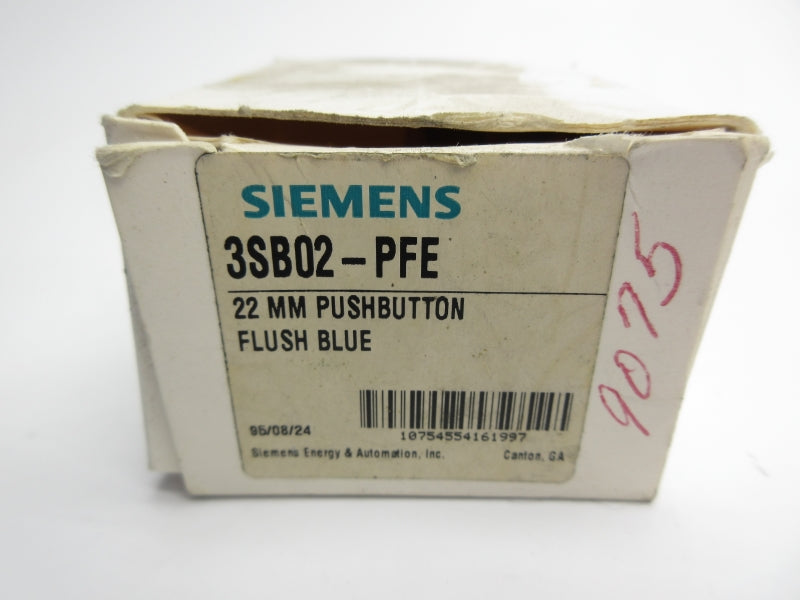 SIEMENS 3SB02-PFE (AS PICTURED) NSMP