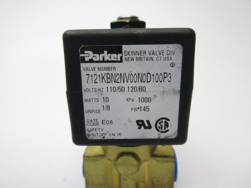 PARKER 7121KBN2NV00N0D100P3 110/120V 145PSI 1/8" NSNP