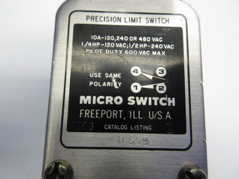 MICRO SWITCH 1LS59 600VAC 10A NSNP