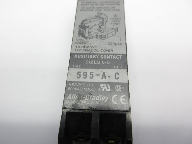 INDUSTRIAL SPARE PART 595-A SER. C 600VAC NSNP
