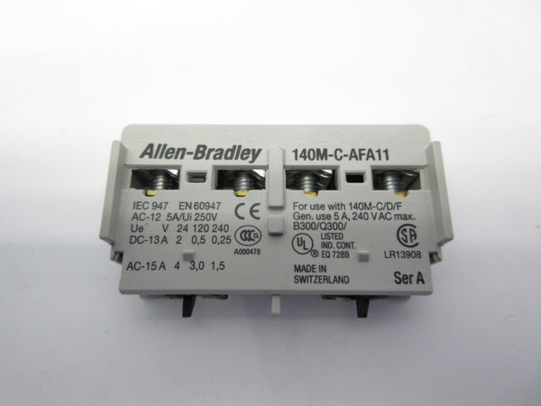 ALLEN BRADLEY 140M-C-AFA11 SER. A 240VAC 5A NSNP
