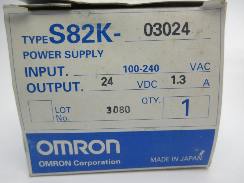 OMRON S82K-03024 100-240VAC 0.9A NSMP
