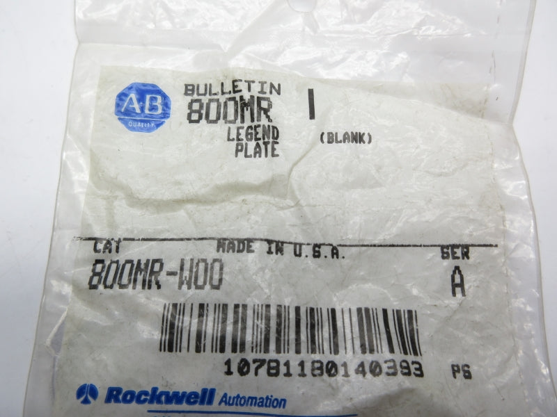 ALLEN BRADLEY 800MR-W00 SER. A NSMP