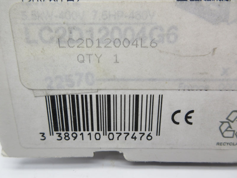 TELEMECANIQUE LC2D12004L6 208V NSMP