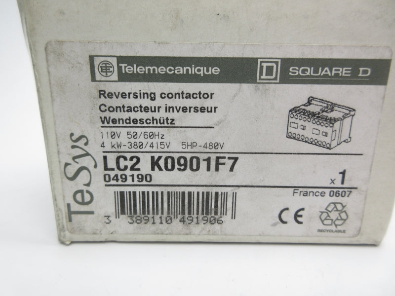 TELEMECANIQUE LC2K0901F7 110V NSMP