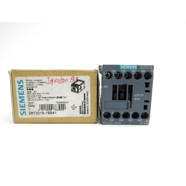 SIEMENS 3RT2016-1BB41 24VDC NSMP