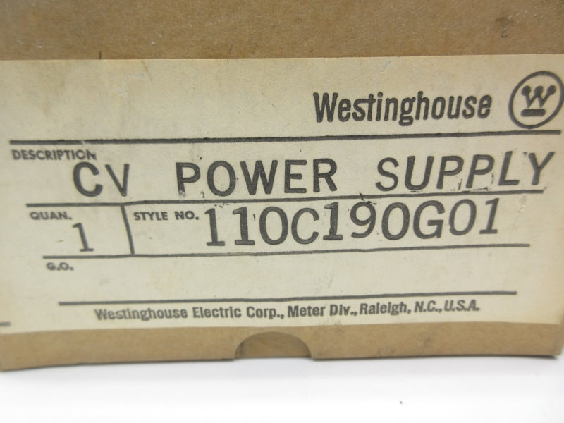 WESTINGHOUSE 110C190G01 NSMP