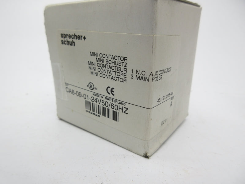 SPRECHER+SCHUH CA8-09-01-24V50/60HZ 24V 20A NSMP