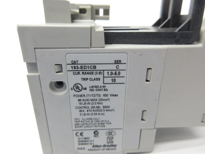 INDUSTRIAL SPARE PART 193-ED1CB SER. C 600V 1.0-5.0A NSNP