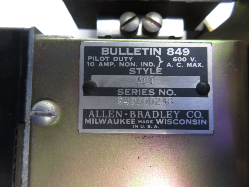 ALLEN BRADLEY 849-ACT 600V 10A NSNP