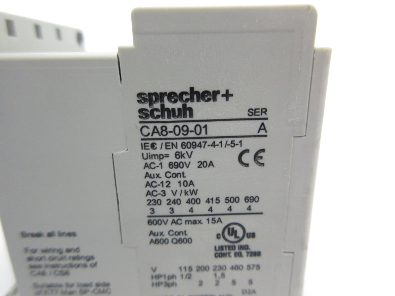SPRECHER+SCHUH CA8-09-01 SER. A 24V NSNP