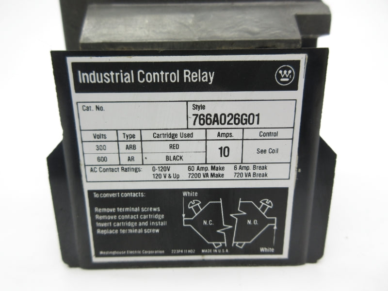 WESTINGHOUSE 766A026G01 110/120V 10A NSNP