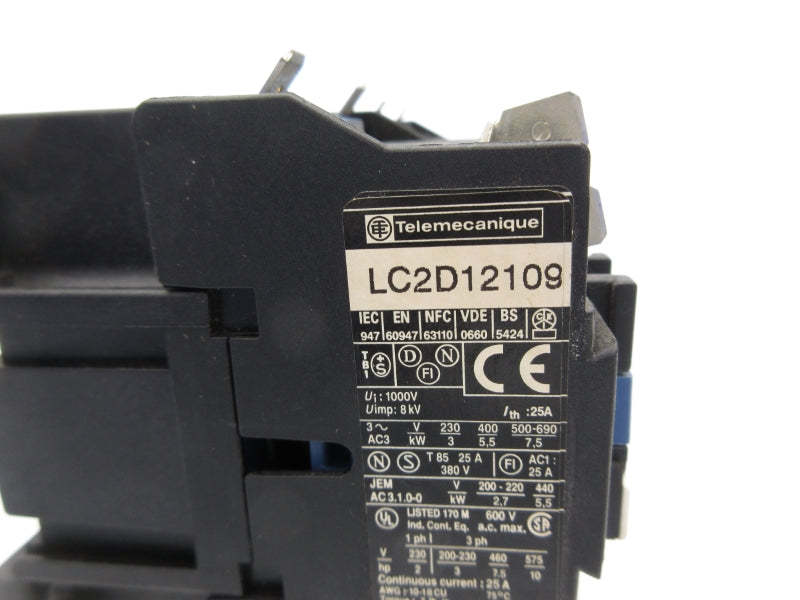 TELEMECANIQUE LC2D12109B7 24V 25A NSNP