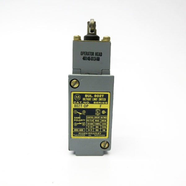ALLEN BRADLEY 802T-DP SER. F 120-600VAC 60A NSNP