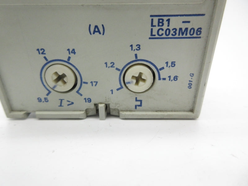 TELEMECANIQUE LB1-LC03M06 9.5-19A/1-1.6A NSNP