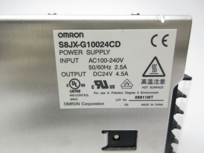 OMRON S8JX-G10024CD 100-240VAC 2.5A NSNP