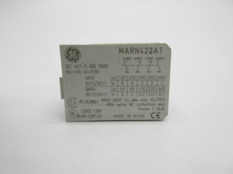 GENERAL ELECTRIC MARN422AT 750V 10A NSNP