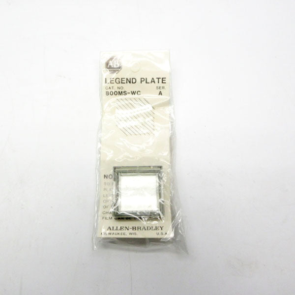 ALLEN BRADLEY 800MS-WC SER. A (CLEAR) NSMP