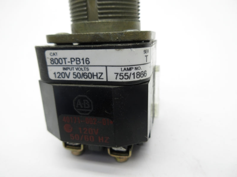 ALLEN BRADLEY 800T-PB16G SER. T 120V NSNP