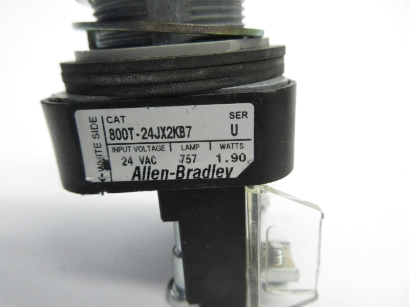 ALLEN BRADLEY 800T-24JX2KB7 SER. U 24VAC NSNP