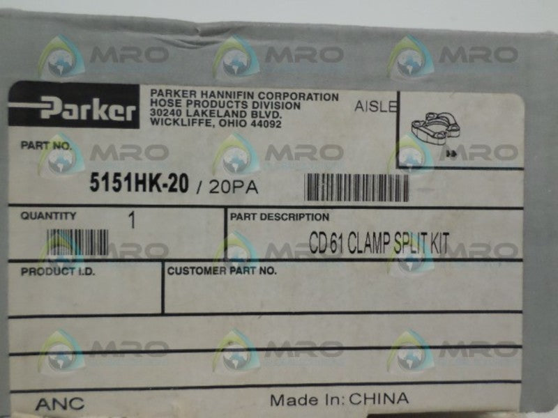 PARKER 5151HK-20 CLAMP SPLIT KIT  NSMP