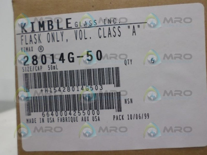 KIMBLE GLASS 28014G-50 GLASS BOWL  NSMP