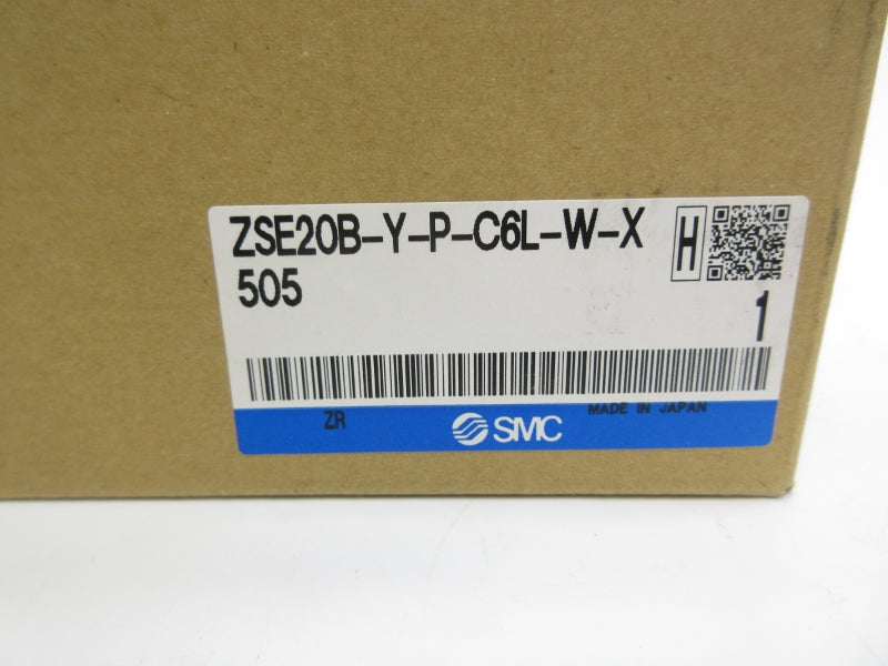 SMC ZSE20B-Y-P-C6L-W-X505 12-24VDC 0-14.65PSI NSMP
